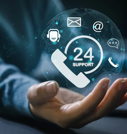 24 by 7 Support
